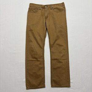 Levi’s 514 Straight Fit 32x30 Brown Stretch Jeans Mens Classic Mid Rise Casual